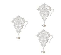 LMRJHAZM Girl Products Bracelet Gants en dentelle Mitaines en dentelle Bijoux Vintage Anneaux Blanc Cadeaux, 22X14X0.5CMx3pcs, A