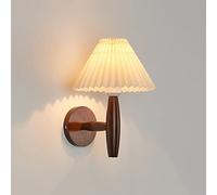 LMRJHAZM Lampe à Lampe Applique Moderne Mount Lumière plissée Tissu Lampe à Lampe, applices Nordiques câblées des lumières murales intérieures pour Le Salon de lit de Chambre à Coucher, Lampes de