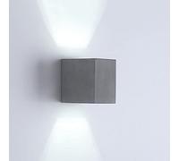 LMRJHAZM Light Lampe Lampe Ciment Mur carré Éclairage vers Le Bas, Cube Minimaliste Cube Mur Mall Spotlight, Light Lighting de Chambre à Coucher, 5W G9 DÉCOR DE SOIX LAVAUX Malles (SIGHTONIE Noir)