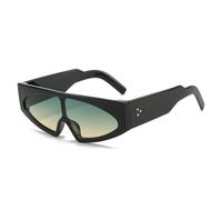 LMRJHAZM Lunettes de Soleil de la Mode Cat Eye Femmes Rétro Punk One Piece Shadient Shades UV400 Men Tendance Couleur Soleil