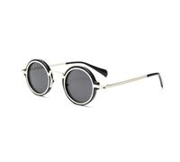 LMRJHAZM Lunettes de Soleil polarisées Répo Femmes Punk Style Metal Sun Sunshes Vintage Male Green UV400