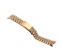 LMRJHAZM Luxury Watchband 13/17/18/19/20/21 / 22 mm Bracelet en métal à extrémité incurvée compatible avec une sangle en acier inoxydable pour hommes accessoires de montre