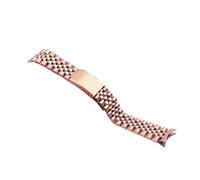 LMRJHAZM Luxury Watchband 13/17/18/19/20/21 / 22 mm Bracelet en métal à extrémité incurvée compatible avec une sangle en acier inoxydable pour hommes accessoires de montre
