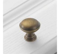 LMRJHAZM Porte de Placard de Meubles rétro américains en cuivre Pur, poignée monotrou en Bronze Jaune, poignée Chinoise en cuivre Antique, Laiton vintage6072