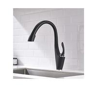LMRJHAZM Robinet de cuisine avec pulvérisateur Pull Down Sortez des robinets de cuisine en laiton commercial Robinet de cuisine de cuisine chaude et à eau froide pont monté pour évier avec raccords,