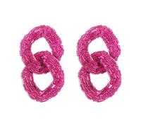 LMRJHAZM Roissures de boucles d'oreilles enrôles de grande chaîne pour les femmes Girls Gold Tone Fashion Light Light exagéré Chaînes de liaison de gland
