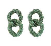 LMRJHAZM Roissures de boucles d'oreilles enrôles de grande chaîne pour les femmes Girls Gold Tone Fashion Light Light exagéré Chaînes de liaison de gland