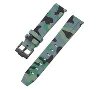LMRJHAZM Sangle de camouflage pour Omega pour Swatch Moonswatch End Ext End Silicone Rubber Bracelet Men Femme Sport Watch Band Accessoires 20 mm