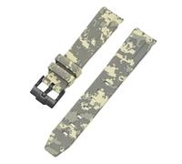 LMRJHAZM Sangle de camouflage pour Omega pour Swatch Moonswatch End Ext End Silicone Rubber Bracelet Men Femme Sport Watch Band Accessoires 20 mm