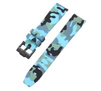 LMRJHAZM Sangle de camouflage pour Omega pour Swatch Moonswatch End Ext End Silicone Rubber Bracelet Men Femme Sport Watch Band Accessoires 20 mm