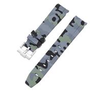 LMRJHAZM Sangle de camouflage pour Omega pour Swatch Moonswatch End Ext End Silicone Rubber Bracelet Men Femme Sport Watch Band Accessoires 20 mm