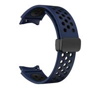 LMRJHAZM Sangle de silicone de 20 mm pour Samsung Galaxy Watch 6 Classic 43 47 mm 5pro 45 mm Breather No Gaps Buckle Watch 7 6 5 4 40 mm 44 mm Bands