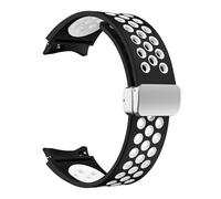 LMRJHAZM Sangle de silicone de 20 mm pour Samsung Galaxy Watch 6 Classic 43 47 mm 5pro 45 mm Breather No Gaps Buckle Watch 7 6 5 4 40 mm 44 mm Bands