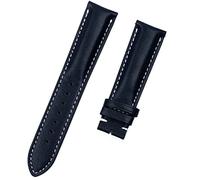 LMRJHAZM Véritable vraie vache en cuir en cuir bande de montre pour le bracelet Breitling pour Navitimer World Avenger Superocean Belt 22 mm Boucle d'épingle