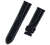 LMRJHAZM Véritable vraie vache en cuir en cuir bande de montre pour le bracelet Breitling pour Navitimer World Avenger Superocean Belt 22 mm Boucle d'épingle