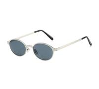 LMRJHAZM Vintage Classic Femmes Small Oval Metal Crame Lunettes de Soleil Fashion Rivets Men Punk UV400