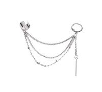 LMRJHAZM Vintage glound pellette oreille coiffeur crawler grimpeur oreille pour femmes filles cartilage en acier inoxydable petit cerceau enveloppe vigne clip sur chaîne en couches drop fashion