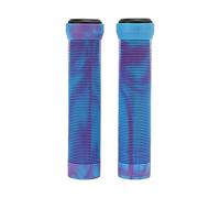 Lmrysalque 1 paire/ensemble 22.2mm poignées de guidon en caoutchouc avec Texture antidérapante manchon de couverture de poignée de vélo de montagne (Violet Bleu)