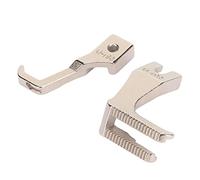 Lmrysalque 1 Set Welt Piping Foot Cutout Rust Prevention Steel Easy Installation Sewing Machine Foot Replacement for Industrial