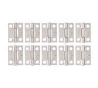 Lmrysalque 10 pièces 1in charnières 304 en acier inoxydable 4 trous pliables charnières à bout pour boîtes marines porte d'armoire