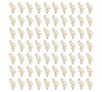 Lmrysalque 100 pièces trombone flamant rose mignon forme animale fichier Note Page marqueur Clips signet pour la Classification des fichiers (Or)