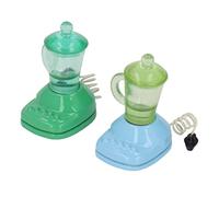 Lmrysalque 2 Pcs Miniature Dollhouse Juicer Beautiful Lifelike Miniature Juicing Machine Model Doll House Kitchen Toy
