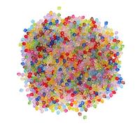 Lmrysalque 2000 pièces perles à facettes délicates bricolage artisanat perle acrylique petit trou perles pour Bracelet boucles d'oreilles collier