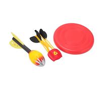 Lmrysalque 3 en 1 Enfants Ensemble de Jouets Volants Mousse Main Lancer Jouets catapulte Doigt éjecteur et Disque Enfants activités de Plein air faveur Cadeau