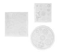 Lmrysalque 3 pièces moule en Silicone d'engrenage dessin animé Style Punk équipement industriel moule en Silicone miroir Flash antiadhésif moule pour bricolage pour bricolage
