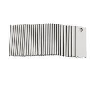 Lmrysalque 30 pièces 40oz tasse plaque signalétique par Sublimation 8.1x3.3cm rectangulaire haute Absorption d'encre MDF Sublimation étiquette nominative vierge