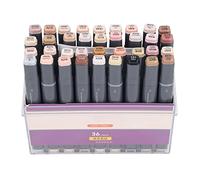 Lmrysalque 36 couleurs stylos marqueurs de peinture Double pinceau croquis peinture pour travaux manuels stylos marqueurs pour dessiner des images