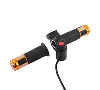 Lmrysalque 4 couleurs poignées d'accélérateur torsadées 3 vitesses avec poignée d'écran d'affichage LED pour vélo électrique (Or)