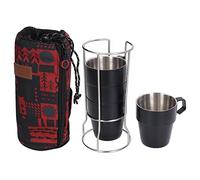 Lmrysalque 4 pièces/ensemble 300ml tasse à café en acier inoxydable épaissie isolation thermique Double couche tasse à café sous vide tasse à eau Portable