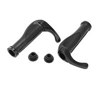 Lmrysalque Bicycle Handlebar Grips Ergonomic Anti Skid Handle Bar Grips Cycling Handle End Lock (Noire)