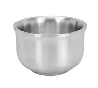 Lmrysalque bol à savon de rasage en acier inoxydable professionnel Portable maison Salon de coiffure crème à raser tasse tasse