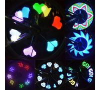 Lmrysalque Feux de signalisation de Roue LED Arc-en-Ciel colorés pour vélos