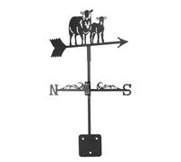 Lmrysalque Girouette en métal Noir Design Animal Mignon Indicateur de Direction du Vent décoratif Durable et Robuste pour la Maison, la Cour et le Jardin