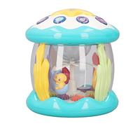 Lmrysalque - Jouet de Tambour Musical pour Enfants, Musique rotative, lumière colorée, Plastique sûr, Jouet Musical Multifonction pour bébé, Jeu éducatif