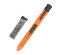 Lmrysalque Kit de marqueurs d'outils de traçage de crayon de charpentier mécanique avec recharge de 6 pièces pour le travail du bois