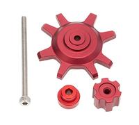 Lmrysalque Outil de démontage en métal Rouge pour Le Montage et Le démontage de Roues de 1,9 et 2,2 Pouces, Compatible avec Les Voitures Tout-Terrain télécommandées 1/10 TRAX4,