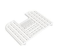 Lmrysalque Pliable évier Bassin Couvercle supérieur Silicone Maquillage Brosse Tapis de Nettoyage Outils de Maquillage Salle de Bain évier Organisateur comptoir (Blanche)