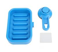 Lmrysalque Porte-savon à ventouse capacité de charge 3 kg auto-drainant sans perçage porte-savon mural à aspiration amovible pour salle de bain cuisine (Bleue)