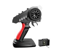 Lmrysalque Télécommande 2,4 GHz 6 canaux avec émetteur et récepteur, portée de 200 m, clignotant/feu de signalisation de gaz, commande de groupe de lumière connectée, remplacement pour MangNiu