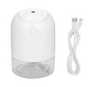 Lmrysalque USB Mini bureau synchronisation humidificateur voiture bureau purificateur d'air atomiseur avec lumières LED (Blanche)