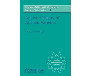 LMS: 14 Theory of Abelian Varieties