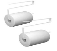 LMSAWK 2 Pièces Blanches Support pour Rouleau de Papier sans Perçage, Support Sopalin de Cuisine Blanc éCurie, Support Essuie Tout pour Armoires, Convient aux Serviettes en Papier et Aux Chiffons