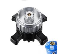 LMSAWK Adaptateur Compatible avec CAMPINGAZ CV470/300/270 Adaptateur Plus Convertit Système Easy Clic en Valve Vis EN417 Lindal,en Laiton et Alliage Métallique pour Réchaud Camping Cuisine Portable