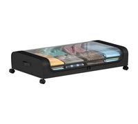 LMSAWK Bacs de Rangement Sous le Lit à Roulettes, Conteneurs de Rangement Sous le Lit, Organisateur Bac Chambre Drap Caisse, pour Vêtements, Literie, Chaussures, Noir