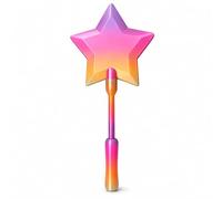 LMSAWK Baguettes Carte Crédit to Pay Tige Etoile Drôle Réalisée avec Impression 3D Portable Et Fonctionnel The Fairy Pay Debit Card Wand pour Enfantt et Adultes, 36cm Fan Cosplay, Magicien Arc-en-ciel
