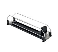 LMSAWK Boisson Canettes Organiseurs, Organisateur Canette de Soda Boisson, Glissière de Poussoir de Boissons, pour Réfrigérateur, Débarras, Placards, etc, Negro